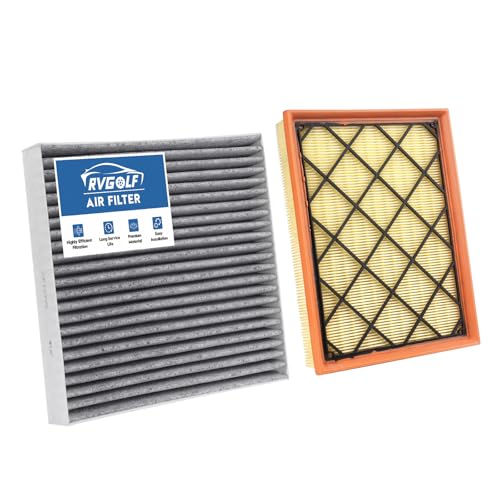 Image of Engine+Cabin Air Filter Fit for 20-22 Escape 2.0L, 22-24 Maverick 1.5L /2.0L | 21-25 Bronco Sport 1.5L / 2.0L , All Not for Hybrid, 2Pcs, JX6Z9601A, CF12772, 99% Filtration Efficiency, Odor control