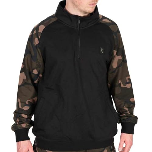 Fox LW Black/Camo QTR Zip - Pull de pêche