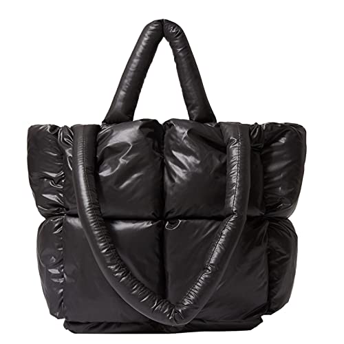 Sac à bandoulière pour femmes grand sac fourre-tout matelassé résistant et spacieux pour l'hiver