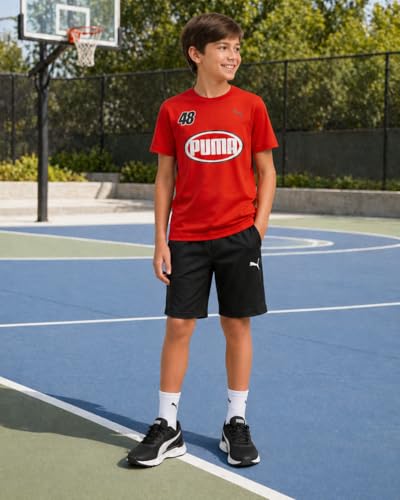 Image of PUMA Boys T-Shirts Athletic Crewneck Short Sleeve Tees (Sizes S-XL)