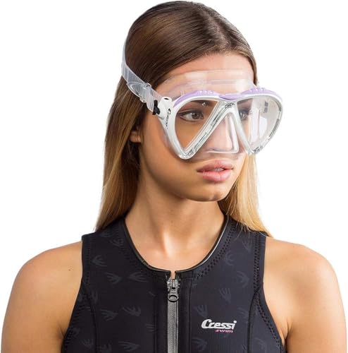 Máscara Cressi Dual Lens para Buceo y Snorkel Adultos con Ajuste para Rostros Estrechos - Lince, Made in Italy miniatura 6