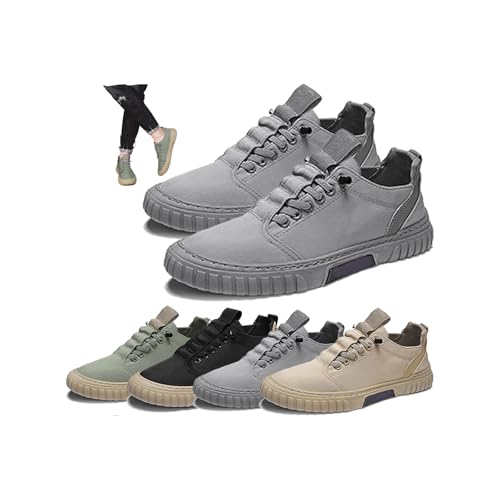 Summer Casual Outdoor Low-top Men's Canvas Slip-on Breathable Non-Slip Lightweight and Comfortable Travel Oxford Skateboard Shoes Sports Jogging Shoes