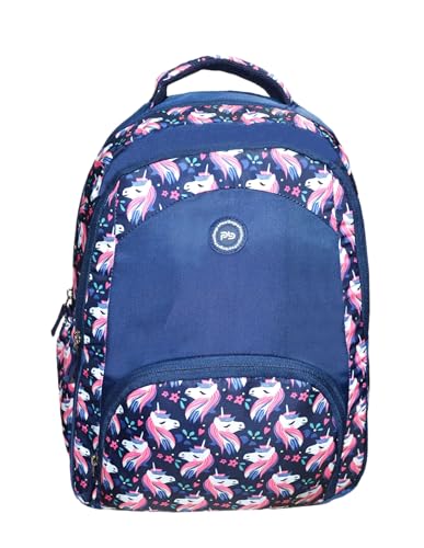 Image of PB Pearlbags LARSEN 21L Printed Casual Backpack,3 Compartment,Premium Fabric,Water Resistant Anti Theft,School & College Bag for Boys and Girls,Office & Travel Bag for Men and Women,46X31X15 Cms