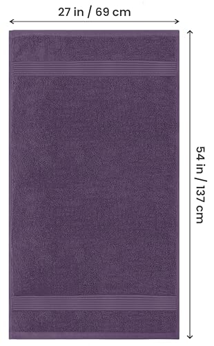 Image of Utopia Towels - Bath Towels Set, Plum - Luxurious 700 GSM 100% Ring Spun Cotton - Quick Dry, Highly Absorbent, Soft Feel Towels, Perfect for Daily Use (4-Pack)