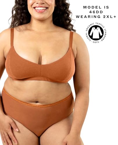 Image of Subset Triangle Soft Bra - Organic Cotton, Wireless, Breathable, Supportive, Regular & Extra Cup Room, Elevated Essentials