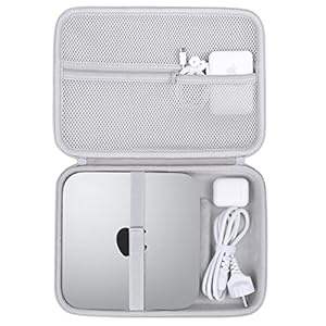 co2CREA Hard Storage Travel Protective Case for Apple Mac Mini M2 Pro/M2, Fits Magic Mouse, Charger & Accessories