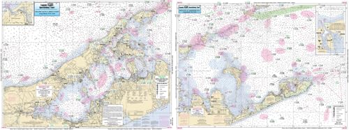 Inshore Montauk and Peconic Bays, NY - Laminated Nautical Navigation & Fishing Chart by Captain Segull's Nautical Sportfishing Charts | Chart # MP108
