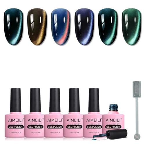 Kit de esmaltes de gel AIMEILI 6 pcs 10 ml