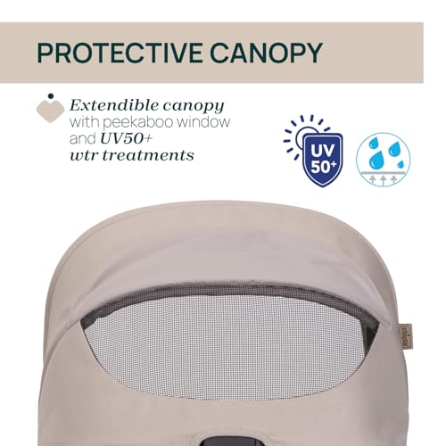 Chicco Cochecito Seety, Cochecito Ligero y Compacto De 0 Meses a 4 Años, Capacidad Máxima 22 kg, Cochecito Plegable,Respaldo Reclinable,Cierre Automático con 1 Movimiento, Capota Parasol y Cubrelluvia - imagen 8