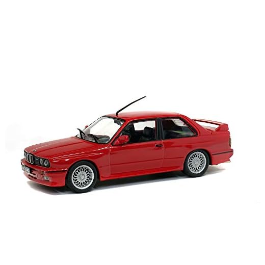 Solido S4304200 421436510-1:43 BMW M3 E30 - Maqueta de Coche, Color Rojo