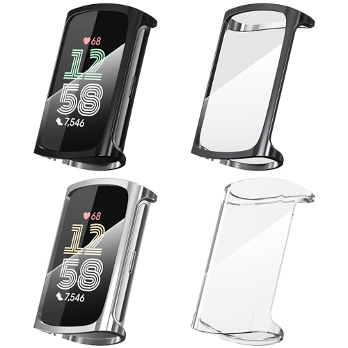 Suoman 4 Pack for Fitbit Charge 6/Charge 5...