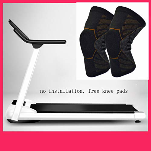 Image of Folding Walking Machine Folding Motorised Treadmill Adjustable Speed LCD Screen No Noise Comfortable Fitness Equipment