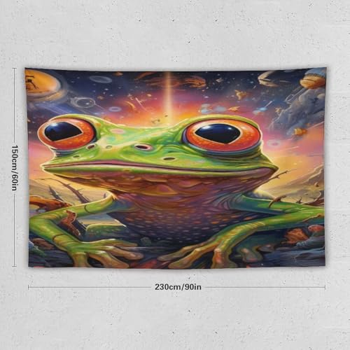 Tapisserie grenouille impression 3D haute définition pour un relief saisissant