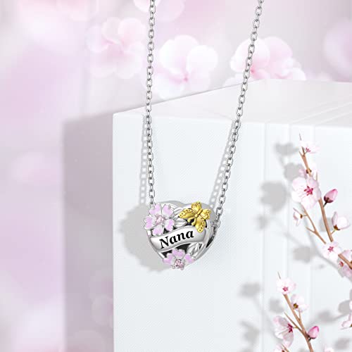 Dije de plata de ley para madre y hermana compatible con pulsera Pandora 3