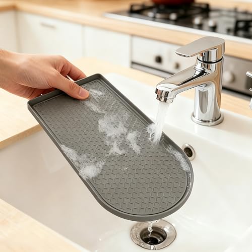 IYYI Silikon Kaffeemaschinen-Matte 40,3x20,4cm, rutschfeste hitzebeständige Auffangschale für Espressomaschinen… – Ansicht 5