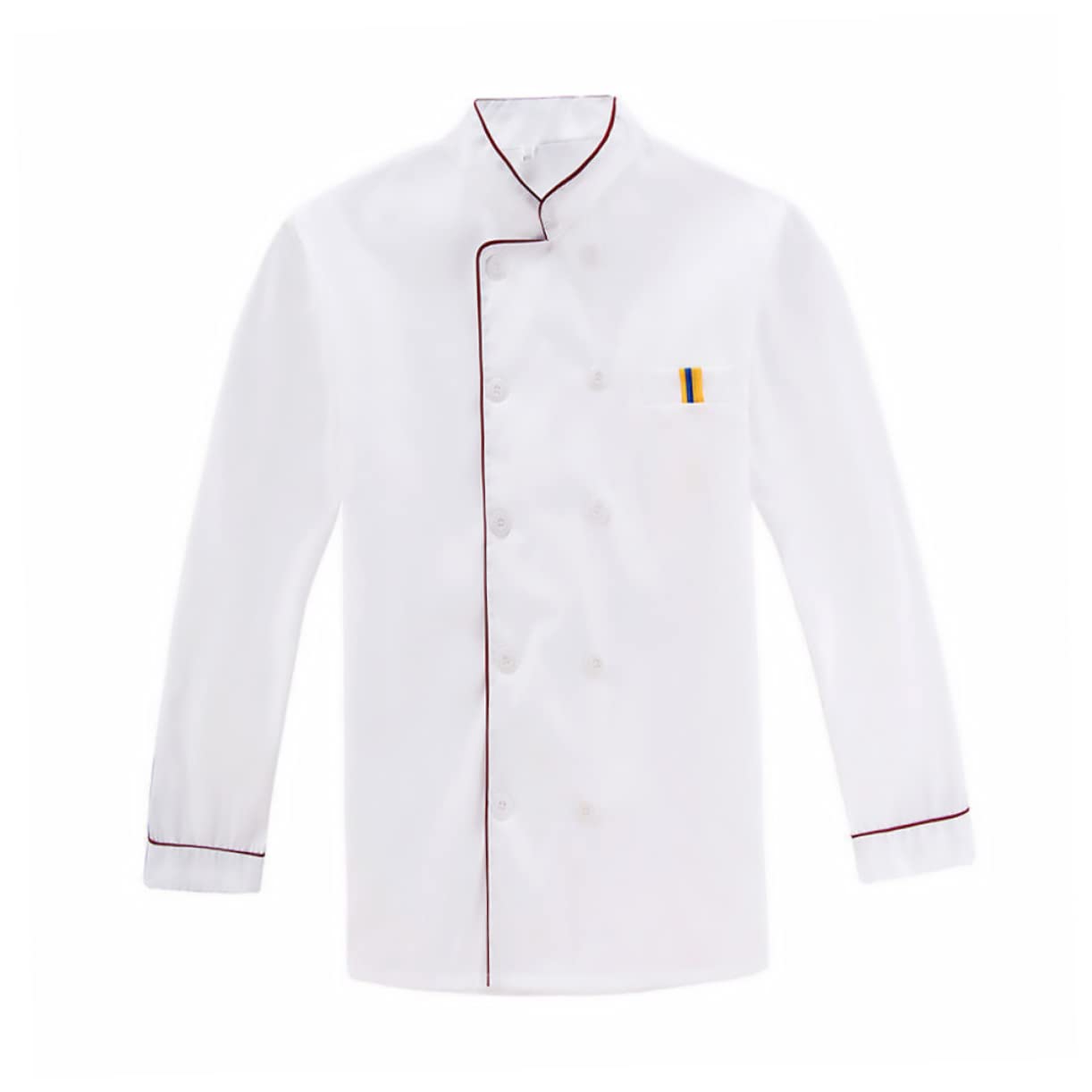 Didiseaon Long Sleeve Splash Chef Coat for Men Women Casual Loose Fit Kitchen Red Oil Easy to Wash for Restaurant Barbecue Hotel Use