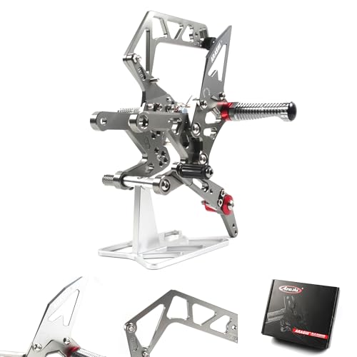 Repose-pieds moto YZF R1 gris pour affronter les sessions piste