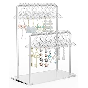 NiHome Acrylic Earring Holder Stand