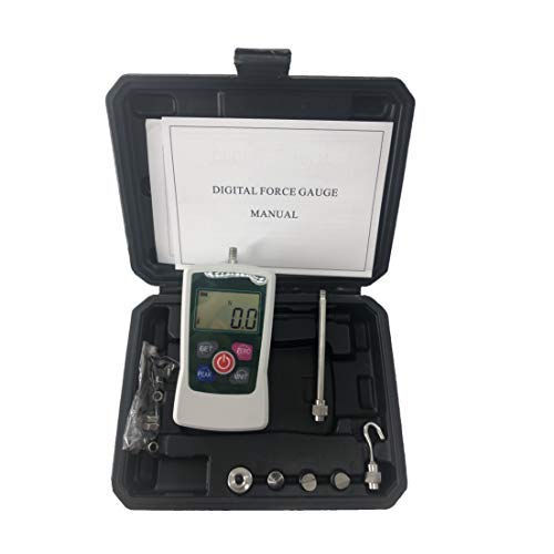Digital Professional Push Pull Force Gauge with Max Load Value 200N 20Kg 45Lb 720Oz Load Division Value 0.1N 0.01kg 0.01Lb 1Oz