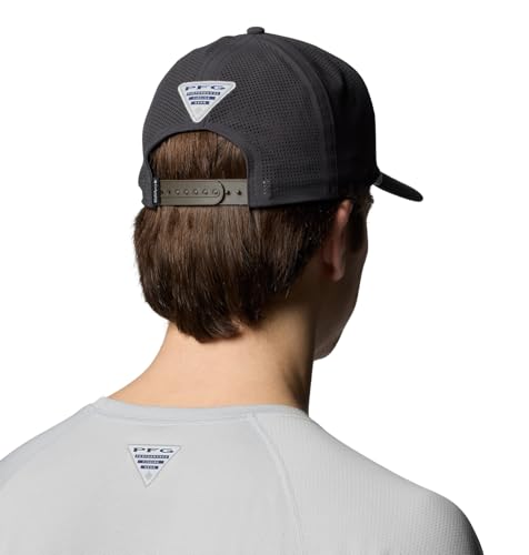 Image of Columbia Unisex Tidal Pursuit 3D Stretch Snap Back, Shark /Fish Circle Red Fish, One Size