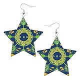 Yin Yang Totem Prints - Pendientes de estrella de moda, elegantes y hermosos, ligeros, colgantes para mujeres y niñas