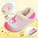 L-RUN All-Day Comfort Toddler Shoes - Plush-Lined, Flexible Soft Sole, Kids Anti-Slip Warm Shoes Pink 5 Toddler