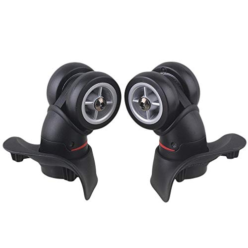 Wheels,Swivel Caster 9.6x9.3x4.9cm Black Plastic Left&Right Luggage Suitcase Universal Wheels Replacement Pack of 22