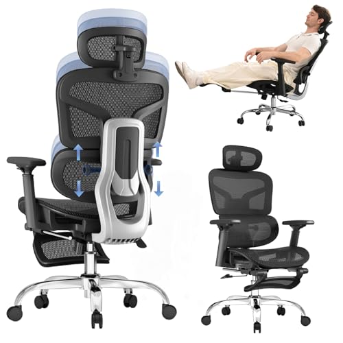 Ergonomic Office Chair with 5-Level Adjustable Backrest,Adaptive ...