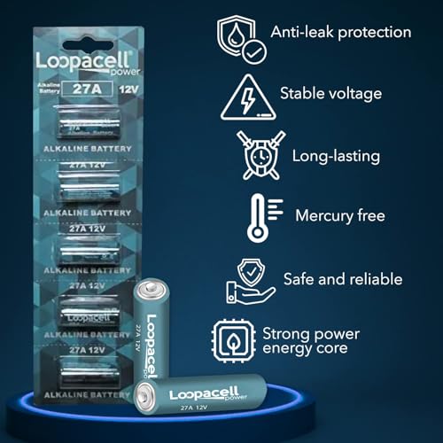 Batería alcalina LOOPACELL 27A 12V pack 5 miniatura 5