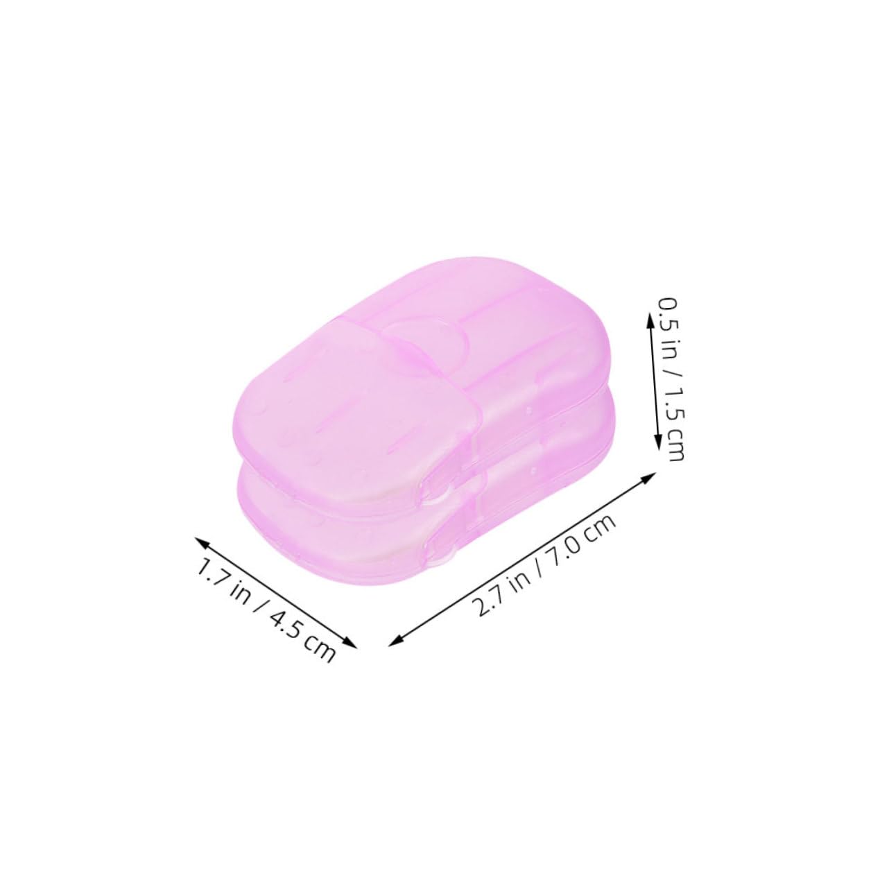 BESPORTBLE Travel Soap Sheets 15 Sheets/Box Compact Discreet Ideal for Hotel Travel Camping