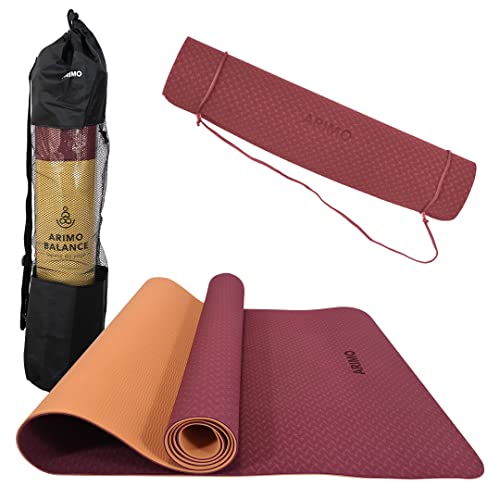 ARIMO Tapete Yoga Mat Antiderrapante TPE Ecológico Biodegradável ...