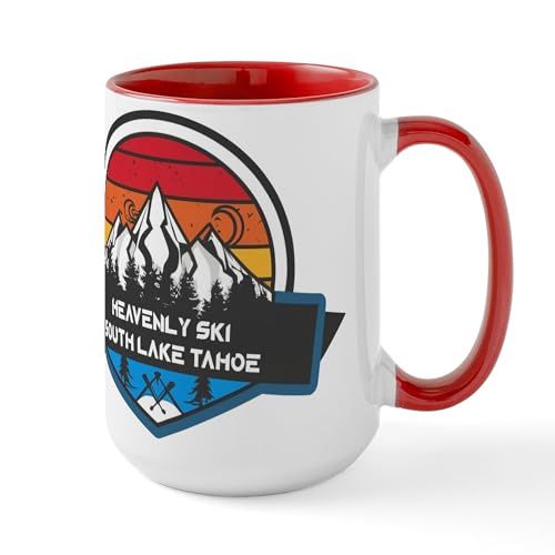 Mug de cerámica 15 oz con diseño South Lake Tahoe miniatura 1