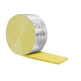 UieoKakeh Folierte Glasfaserrohrisolierung Wickel 32,8 FT X...