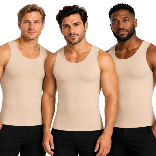 Image of Insta Slim - Made in USA 3 Pack Compression Muscle Tank Body Shapers for