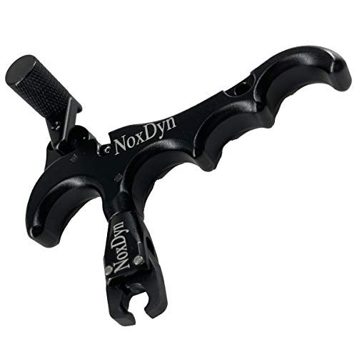 Noxdyn Bow Release With D Loop Rope, Archery Compound Bow Release 360° Rotatable Thumb Release For Archery Accessories (Black) #TOP6
