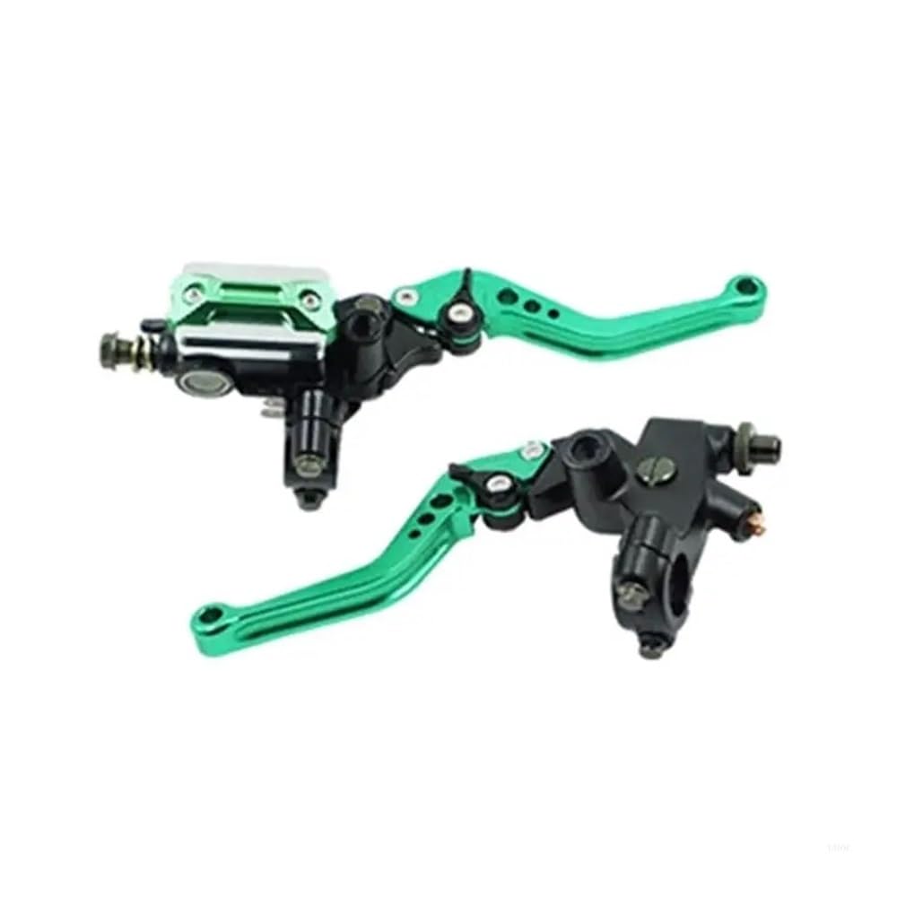 Prsdfg Green Brake Clutch Levers Handle Motorcycle Hydraulic Brake Clutch Cylinder Lever 22Mm Accessories Levers