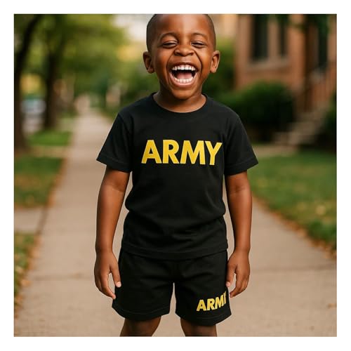 Image of TROOPER Youth Army PT 2PC Short Set