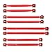 Hobbypark High Clearance Links Set Upgrades for Axial SCX24 C10 AXI00001 Wrangler JLU AXI00002 Bronco AXI00006 1/24 RC Crawler Car (Red)