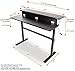 Stand Steady Tranzendesk | 55 Inch Dual Level Standing Desk with Shelf | Easy Crank Height Adjustable Sit to Stand Desk | Stand Up Workstation with Monitor Riser for Home & Office (55in / Black)