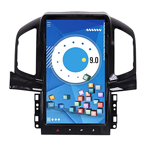 ZWNAV Vertical Tesla Screen DSP Carplay Android 9 Lettore video per 2013 2014 2015 2016 2017 Chevrolet Captiva GPS Navigation Head Unit Auto Audio Stereo Radio ricevitore (4G RAM 64G ROM Carplay) Cover