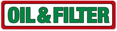 Retro Texaco aceite y filtro Tin Sign 20 x 5 inches