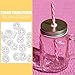 CALLARON 20Pcs Silicone Straw Stoppers - 17mm Straw Hole Plugs, Mason Jar Lids Plugs, Silicone Seal Fermenter Lid Grommet, Lids Airlock Grommet