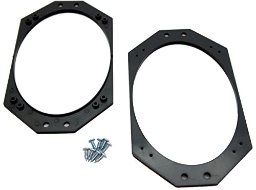 Harmony Audio Compatible with Jeep Wrangler 1997-2006 Factory to Aftermarket 4x6 Speakers Adapter Kit