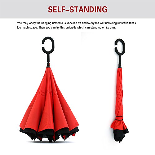 Image of SIEPASA Automatic Open Close Compact Travel Umbrella with Wind Vent Umbrella big size Lightweight Windproof Folding for men Women