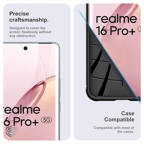Image of TPU hydrogel Edge to Edge Screen Protector Guard For Realme 16 Pro Plus, Realme 15 and 15 Pro (6.8 Inch) With Installation Kit | Fingerprint Compatible | Edge to Edge Coverage