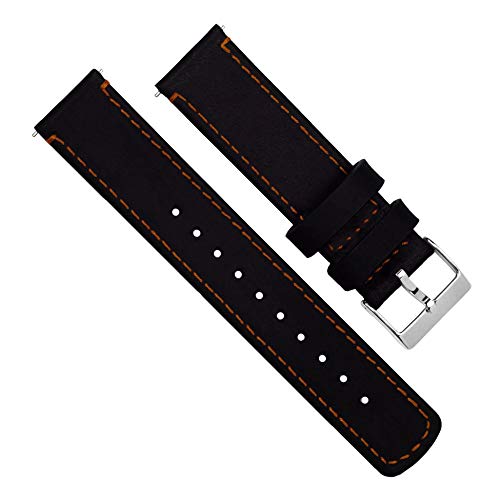 Image of BARTON WATCH BANDS - Top Grain Leather Watch Bands Compatible with Apple Watch Models - 1, 2, 3, 4, 5, 6, 7, 8, 9, 10, SE, Ultra & Ultra 2