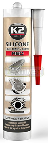 Preisvergleich Produktbild Hochtemperatur-Silikon Dichtmasse Dichtsilikon Dichtungssilikon Dichtstoff hochtemperaturbeständig hitzefest Abdichtungspaste Haushalt Auto PKW Fahrzeuge Backofen Ofenscheibe Verglasung Elektroherd Herd Kochfeld Kochflächen Ceranfeld Ölwannen Ölwannendichtung Motor Getriebe Gebläse Pumpen Heizkessel Klimageräte Trockner 0,3kg +350°C RED ROT KARTUSCHE