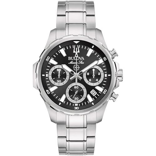 Bulova 96B467 montre pour homme aux finitions soignées en acier brossé