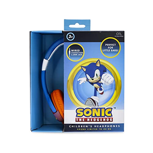OTL Technologies Sonic The Hedgehog Kids Kopfhörer mit Kabel, Blau, SH0911