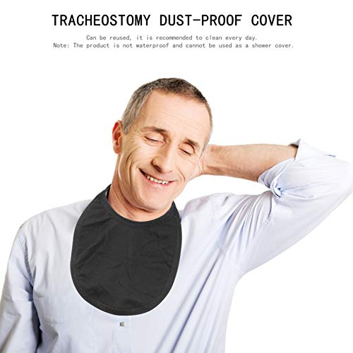 Heallily Beavorty 2Pcs Tracheostomy Dust Masks Tracheostomy Laryngeal Masks Air Sleeves Breathable Dust Masks Adjustable Neckbands Used For Laryngectomy And Tracheotom #TOP1